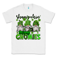 White shamrockin' with my gnomies st patrick's day Classic Tee - Jasminsmagicworld