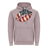Vintage Zinc Vintage American Flag Lips Vintage Hoodie - Bettercallsaul