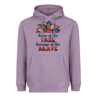 Lavender home of the free because of the brave Heavyweight Hoodie - BundleAndBundleShop