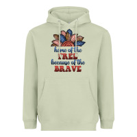 Matcha home of the free because of the brave Heavyweight Hoodie - BundleAndBundleShop