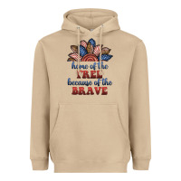 Home Of The Free Because Of The Brave Heavyweight Hoodie | Teevron