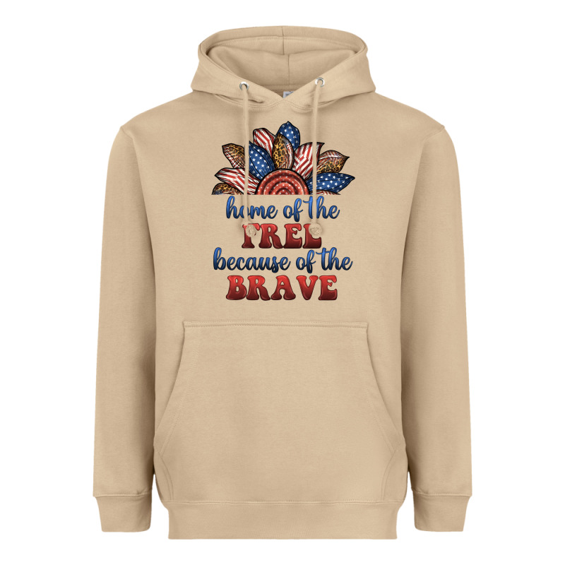 Home Of The Free Because Of The Brave Heavyweight Hoodie by BundleAndBundleShop | Teevron