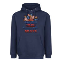 Navy home of the free because of the brave Heavyweight Hoodie - BundleAndBundleShop
