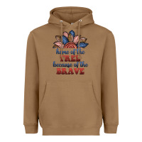 Toasted Coconut home of the free because of the brave Heavyweight Hoodie - BundleAndBundleShop