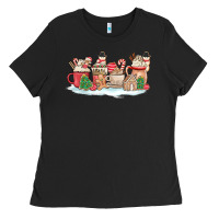 Christmas Cookie Coffe Cups Ladies Tee | Teevron