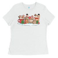 White christmas cookie coffe cups Ladies Tee - MaliasSmallBusiness