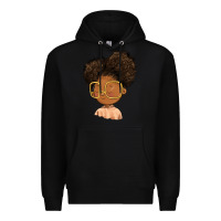 Black black girl Premium Hoodie - FaDigitalArtStudio