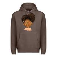 Coffee black girl Premium Hoodie - FaDigitalArtStudio