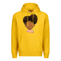 Lemon black girl Premium Hoodie - FaDigitalArtStudio