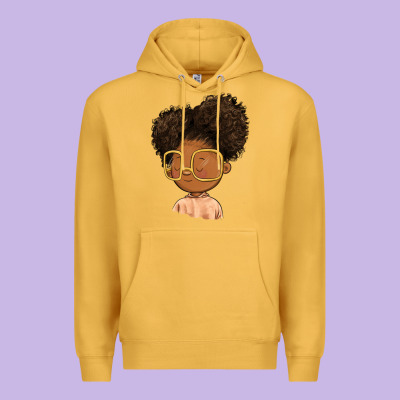 Black Girl Premium Hoodie Designed By Fadigitalartstudio