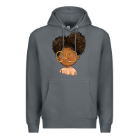 Rock black girl Premium Hoodie - FaDigitalArtStudio