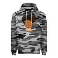 Slate Camo black girl Premium Hoodie - FaDigitalArtStudio