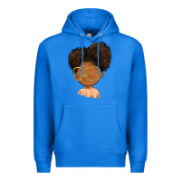 True Royal black girl Premium Hoodie - FaDigitalArtStudio