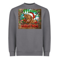 Storm merry christmas heifer cow Heavyweight Sweatshirt - CowGirlArtShop