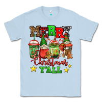 Dusty Blue merry Christmas y'all gnome coffee Classic Tee - Jasminsmagicworld