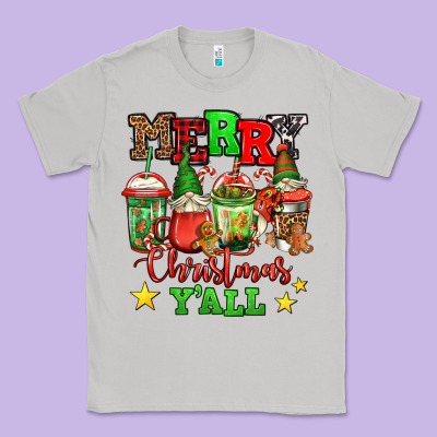 Merry Christmas Y'all Gnome Coffee Classic Tee Designed By Jasminsmagicworld