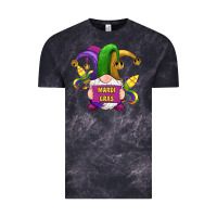 Cloud Black mardi gras gnomes fleur de lis Vintage Tee - RanaPortraitStore