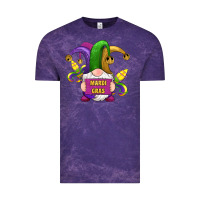 Cloud Purple mardi gras gnomes fleur de lis Vintage Tee - RanaPortraitStore