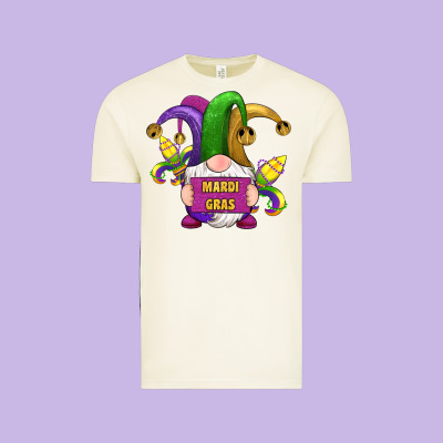 Mardi Gras Gnomes Fleur De Lis Vintage Tee Designed By Ranaportraitstore
