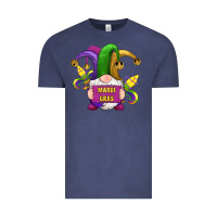 Vintage Denim mardi gras gnomes fleur de lis Vintage Tee - RanaPortraitStore