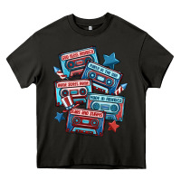 Asphalt usa america cassette tapes Heavy Core Tee - MaliasSmallBusiness