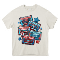 Cream usa america cassette tapes Heavy Core Tee - MaliasSmallBusiness