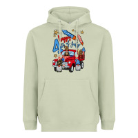 Matcha 4th of july truck  1 Heavyweight Hoodie - BundleAndBundleShop