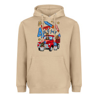 Mushroom 4th of july truck  1 Heavyweight Hoodie - BundleAndBundleShop