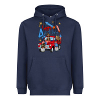 Navy 4th of july truck  1 Heavyweight Hoodie - BundleAndBundleShop