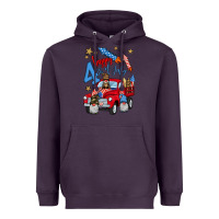Plum 4th of july truck  1 Heavyweight Hoodie - BundleAndBundleShop