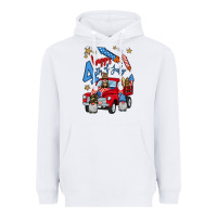 White 4th of july truck  1 Heavyweight Hoodie - BundleAndBundleShop