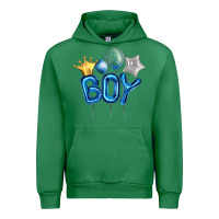 Emerald Birthday Boy Balloon Urban Hoodie - Artiststas