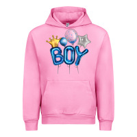 Fuchsia Pink Birthday Boy Balloon Urban Hoodie - Artiststas