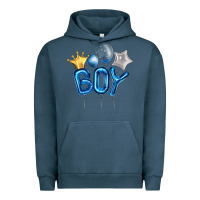 Pigment Midnight Navy Birthday Boy Balloon Urban Hoodie - Artiststas