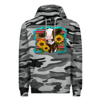 Slate Camo western cow sunflowers serape leopard Premium Hoodie - RanaPortraitStore