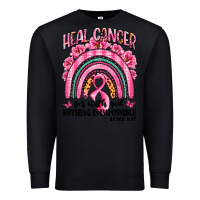 Black heal cancer rainbow Premium Sweatshirt - LillyAllenDesigns