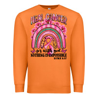 Carrot heal cancer rainbow Premium Sweatshirt - LillyAllenDesigns