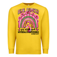 Lemon heal cancer rainbow Premium Sweatshirt - LillyAllenDesigns