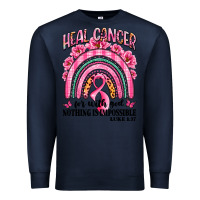 Navy heal cancer rainbow Premium Sweatshirt - LillyAllenDesigns