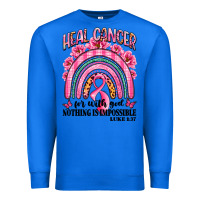 True Royal heal cancer rainbow Premium Sweatshirt - LillyAllenDesigns