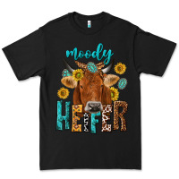 Black moody cow Premium Tee - NancyCooperArtShop