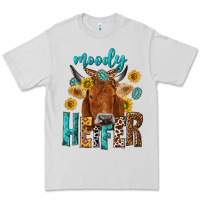 Dove Grey moody cow Premium Tee - NancyCooperArtShop