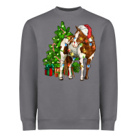 Storm american paint horse christmas tree Heavyweight Sweatshirt - CowGirlArtShop