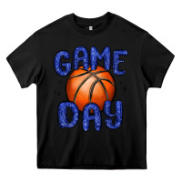 Black game day basketball Heavy Core Tee - MaliasSmallBusiness