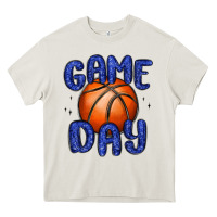 Cream game day basketball Heavy Core Tee - MaliasSmallBusiness