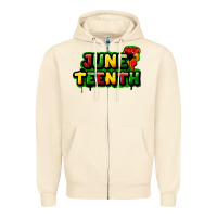 Sandshell Juneteenth Zipper Hoodie - FaDigitalArtStudio