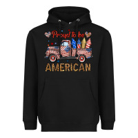 Black proud to be american truck Heavyweight Hoodie - BundleAndBundleShop