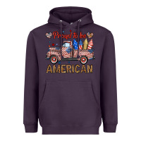 Plum proud to be american truck Heavyweight Hoodie - BundleAndBundleShop