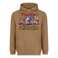 Toasted Coconut proud to be american truck Heavyweight Hoodie - BundleAndBundleShop