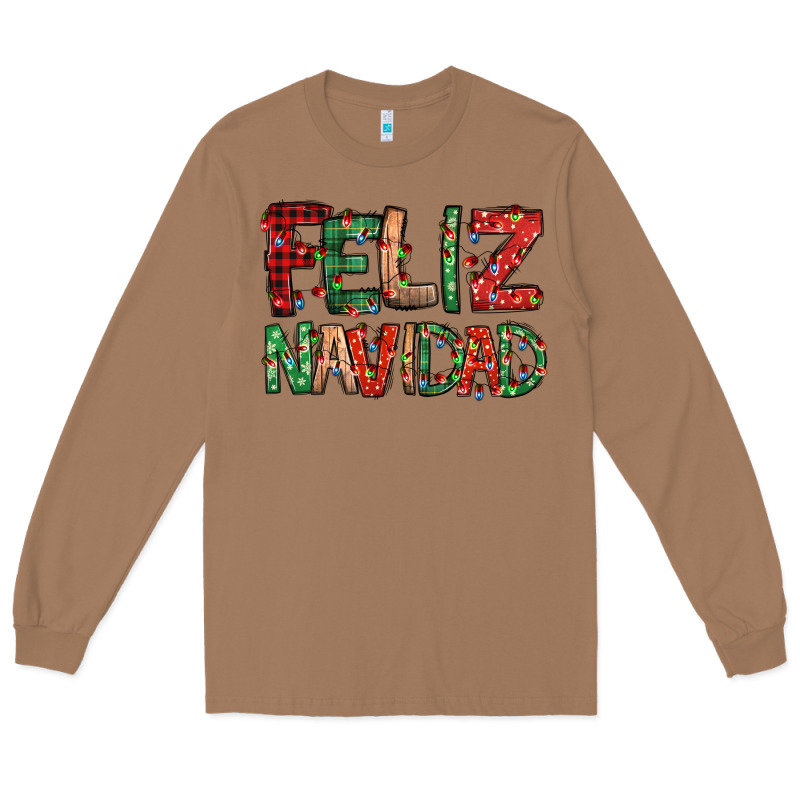 Feliz Navidad Spanish Christmas Long Sleeve Tee by Jasminsmagicworld | Teevron